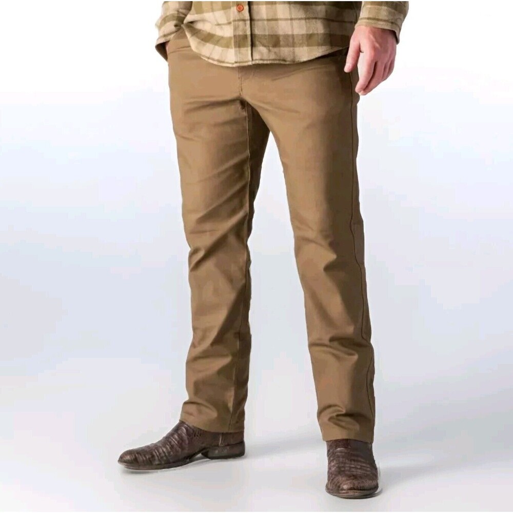 Men's Slim Straight Khaki Pants - Casual Everyday Wear